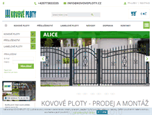 Tablet Screenshot of kovoveploty.cz